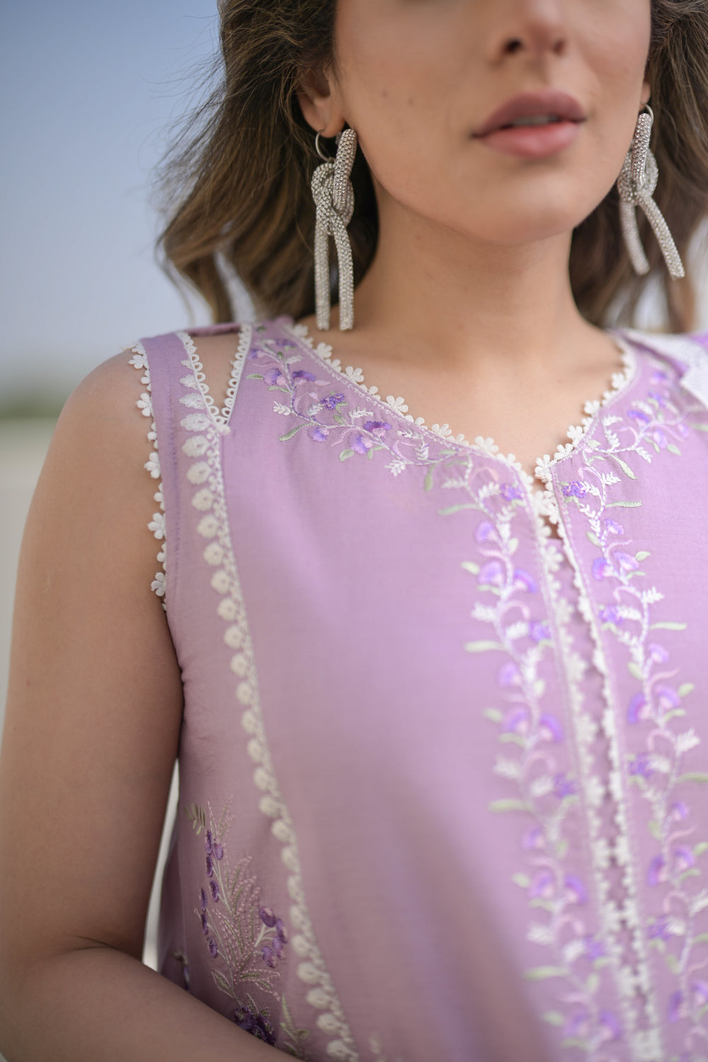 Luxury Lawn Vol 2 '24 - Lilac - Nel-24613 - Sale