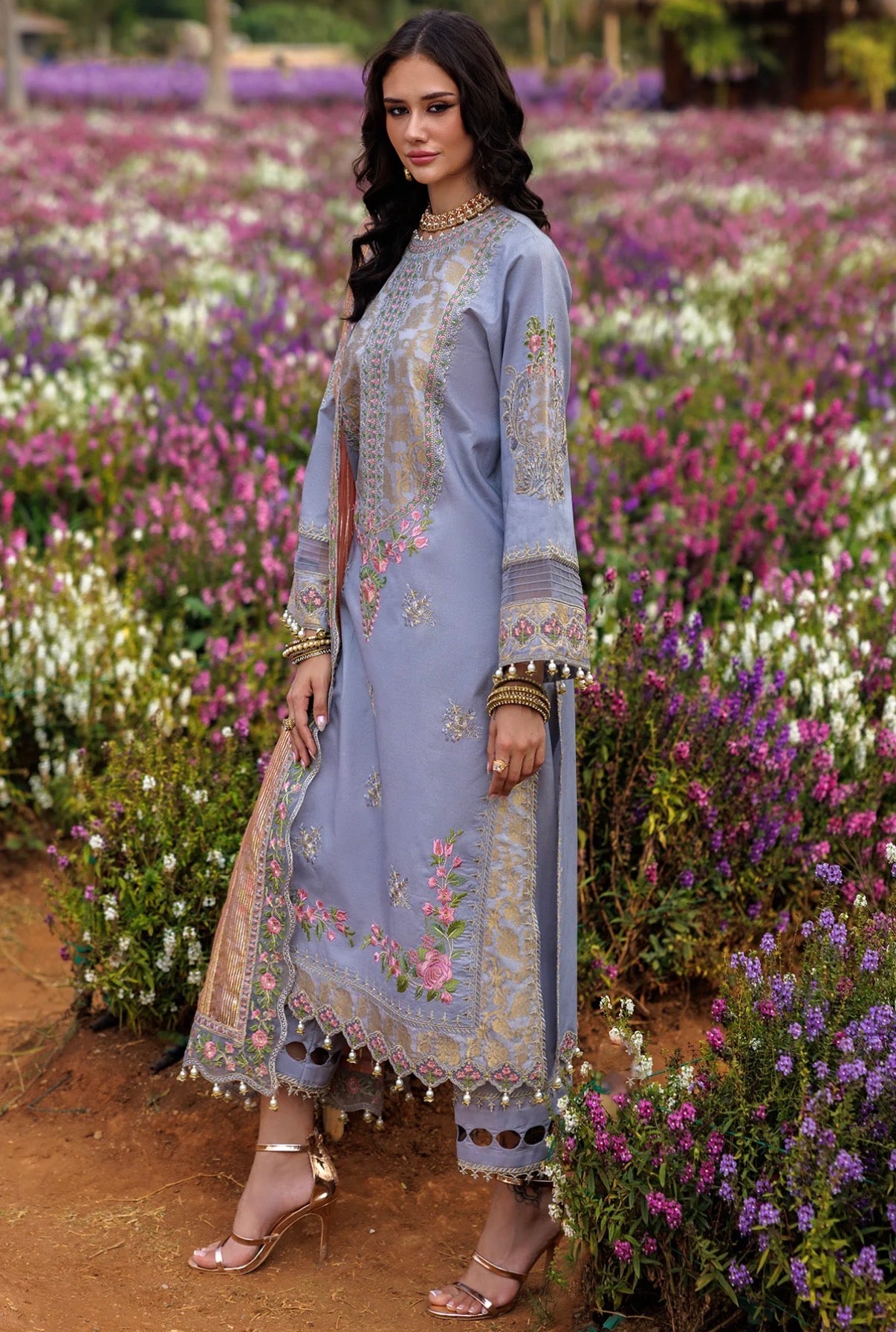 3-PC UNSTITCHED EMBROIDERED LAWN COLLECTION CZ5-05‘26-RTS