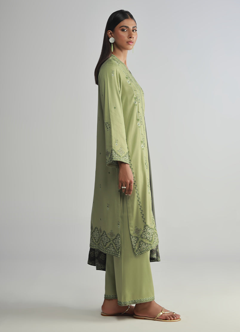 Legends of Fall'24 - 3 PC Twill Viscose Suit - ITVSE-213747