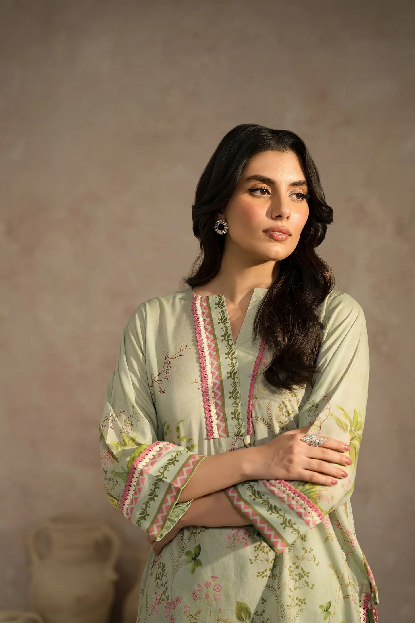 Lawn Pret '25- Thea Matching Set