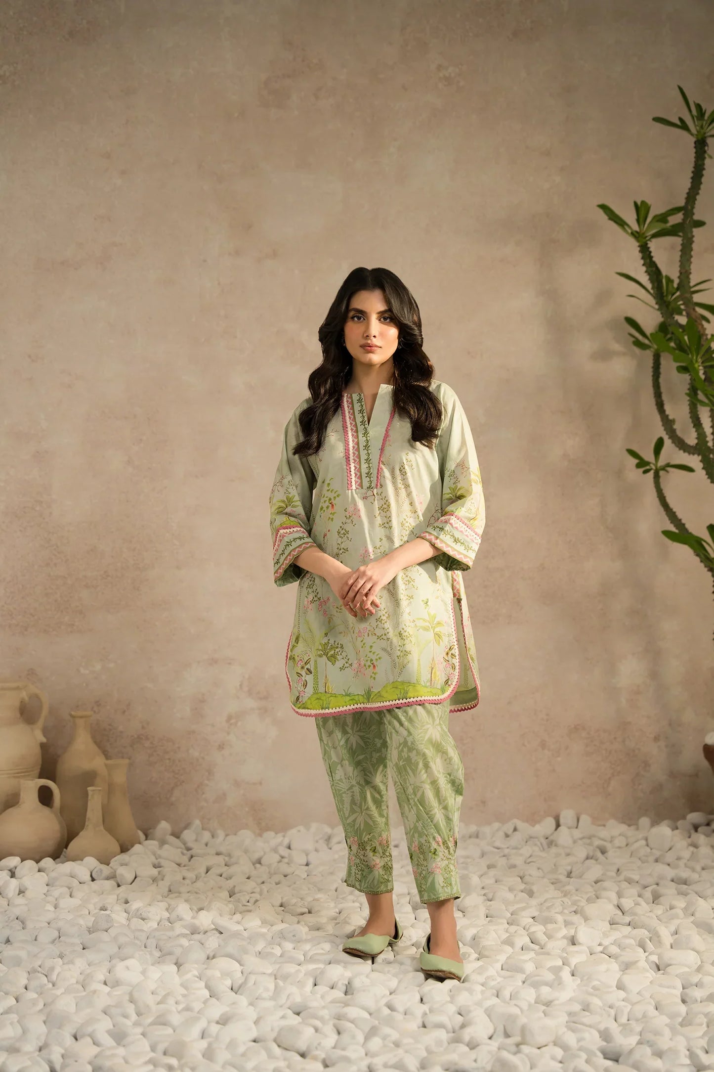 Lawn Pret '25- Thea Matching Set