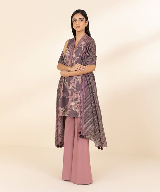 Unstitched Lawn '25 - 3 Piece - Printed Lawn Suit - U3PDY25V15AT