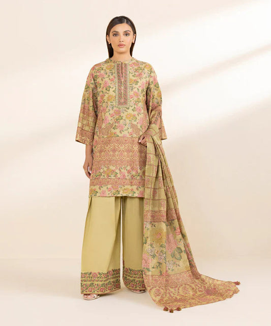 Daily '25-Embroidered Cotton Suit U3PEDY25V010