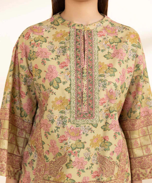 Daily '25-Embroidered Cotton Suit U3PEDY25V010