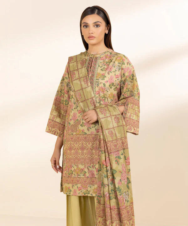 Daily '25-Embroidered Cotton Suit U3PEDY25V010