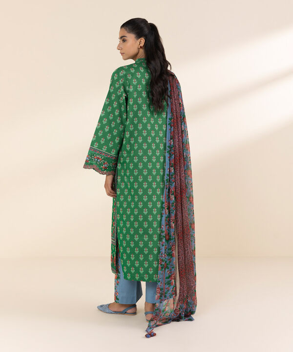 Unstitched Lawn '25 - 3 Piece - Embroidered Lawn Suit - U3PEDY25V111