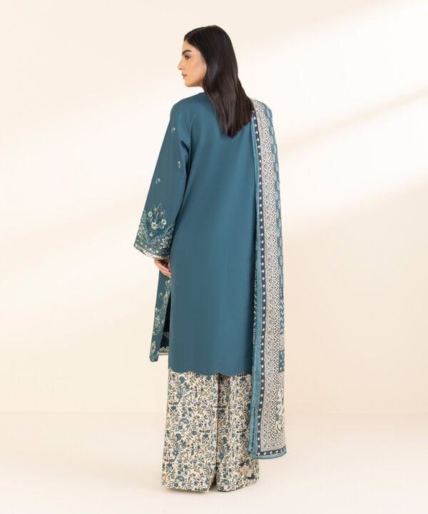 Unstitched Lawn '25 - 3 Piece - Embroidered Lawn Suit - U3PEDY25V117