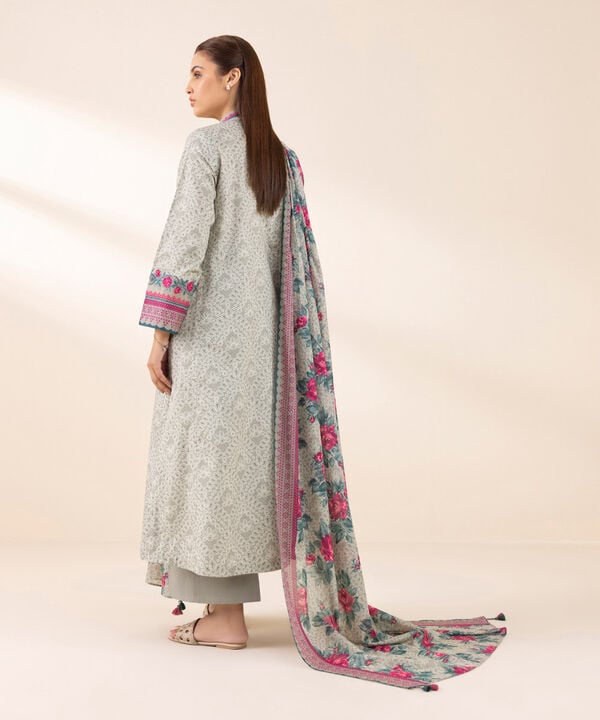 Unstitched Lawn '25 - 3 Piece - Embroidered Lawn Suit - U3PEDY25V126