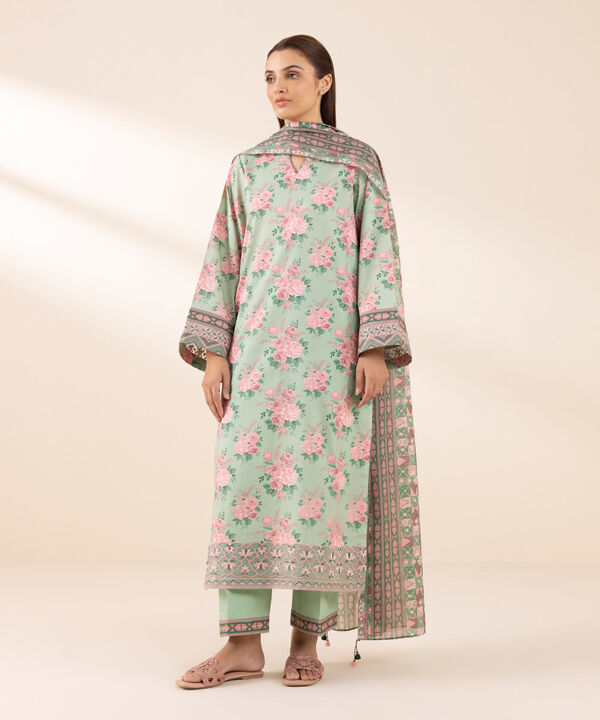 Unstitched Lawn '25 - 3 Piece - Embroidered Lawn Suit - U3PEDY25V135