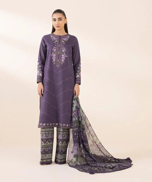 Signature'25-Embroidered Cotton Suit U3PESG25V011