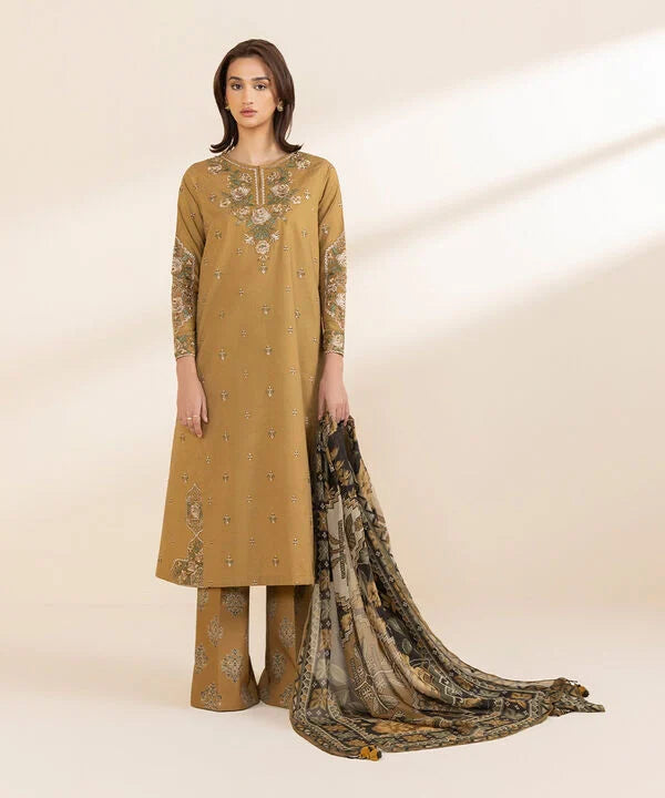 Signature'25-Embroidered Cotton Suit U3PESG25V012