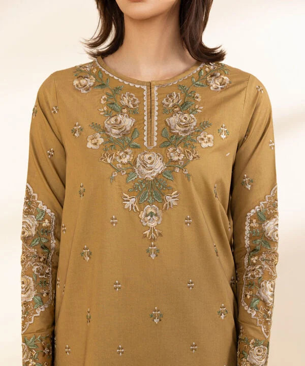 Signature'25-Embroidered Cotton Suit U3PESG25V012