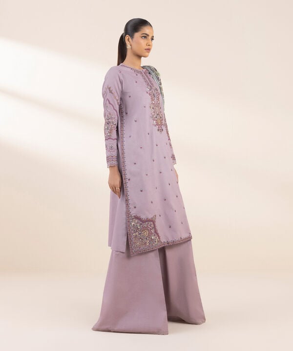 Unstitched Lawn '25 - 3 Piece - Embroidered Lawn Suit - U3PESG25V110