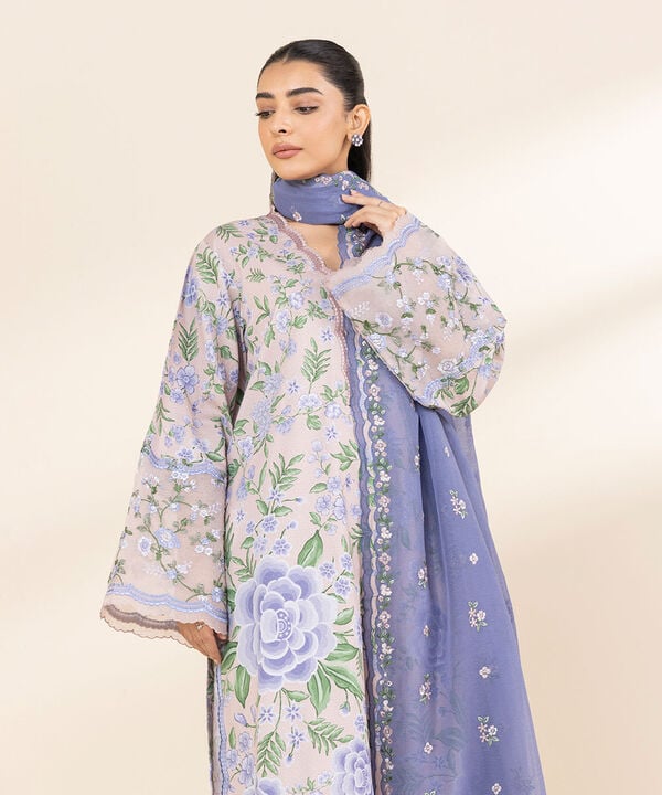 Unstitched Lawn '25 - 3 Piece - Embroidered Dobby Suit - U3PESG25V113