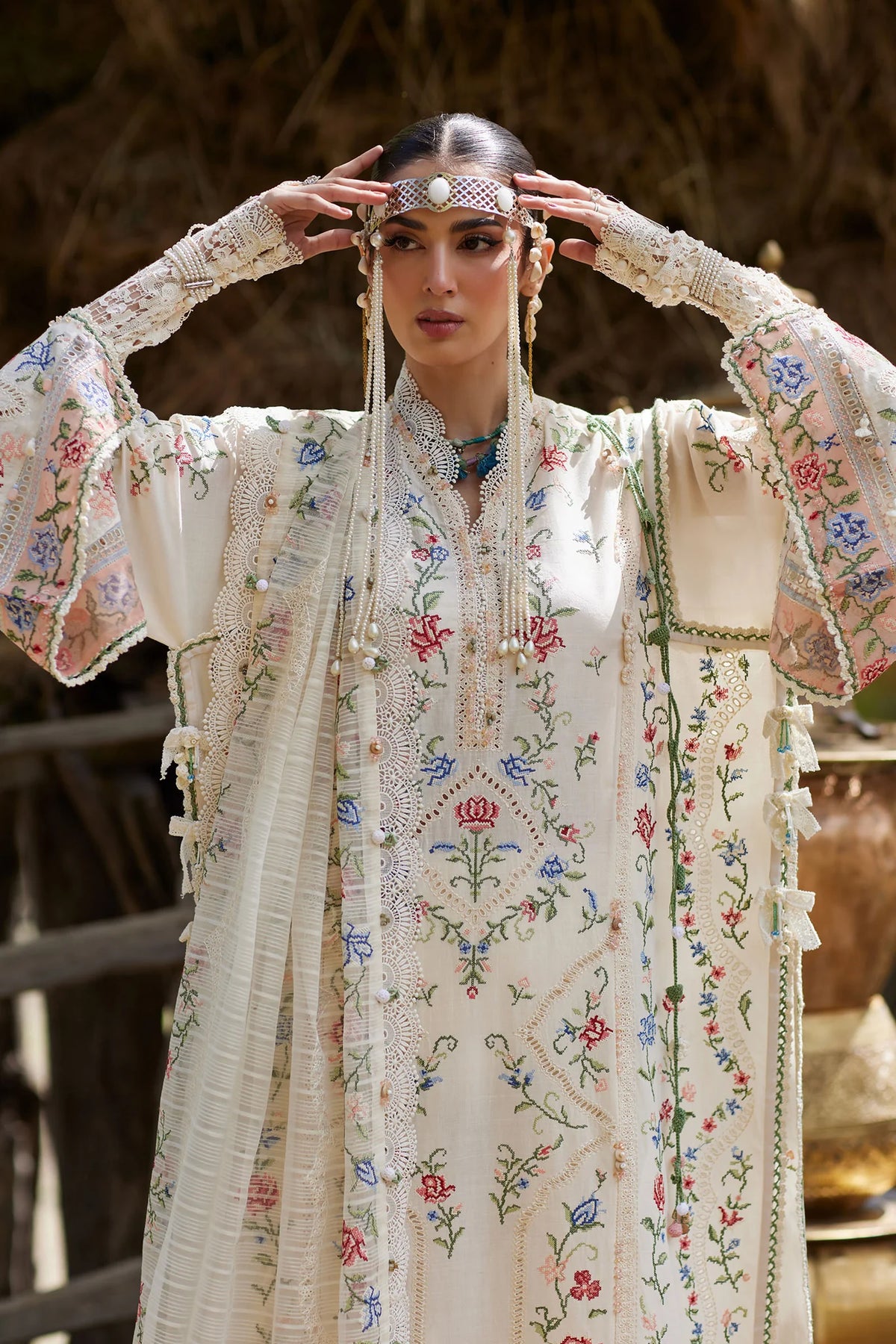 SOZRAAG (EL26-03 B) - 3 Pc - Unstitched