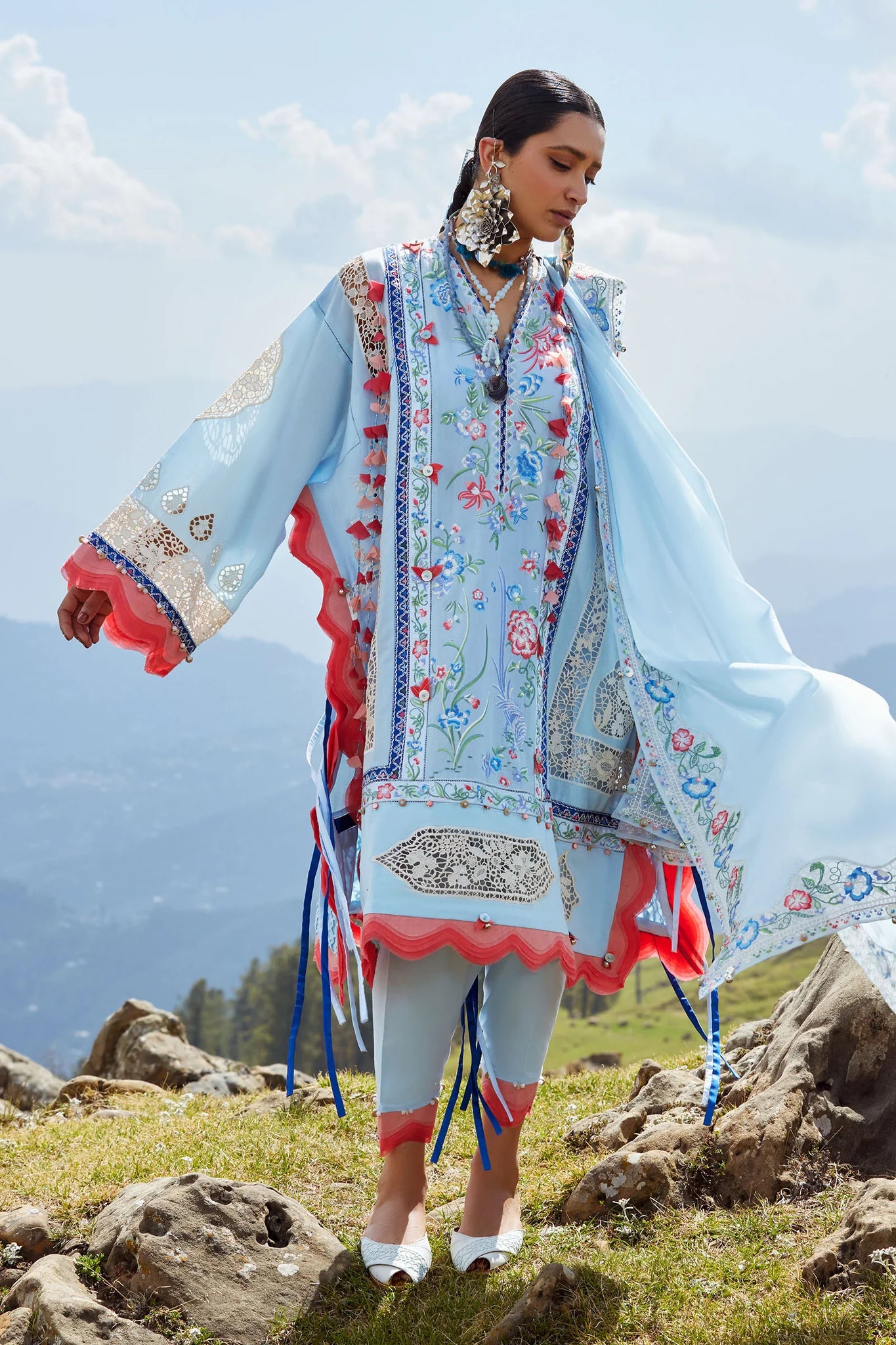 NEELUNE (EL26-05 B) - 3 Pc - Unstitched