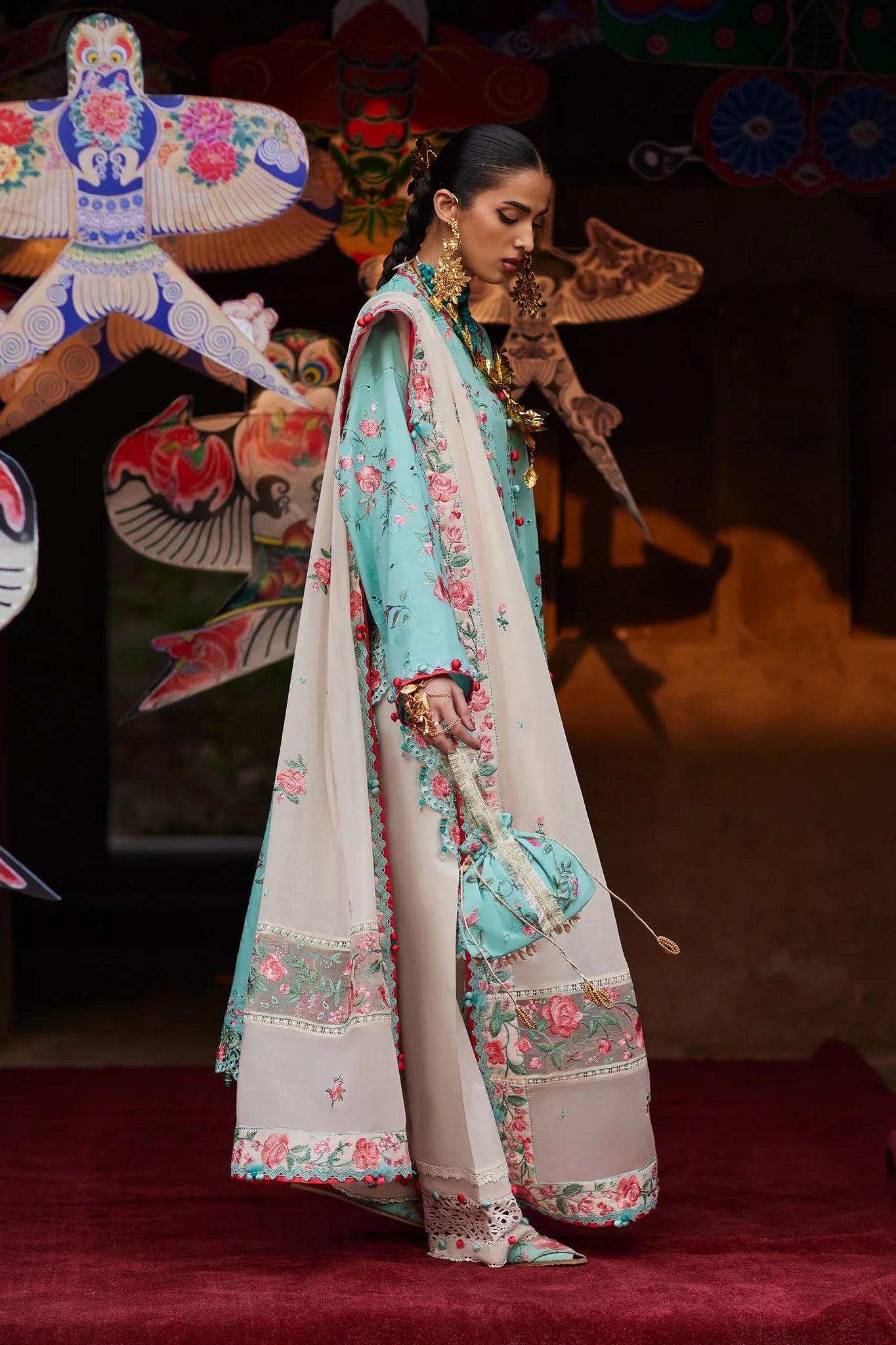 GULRAAZ (EL26-08 B) - 3 Pc - Unstitched