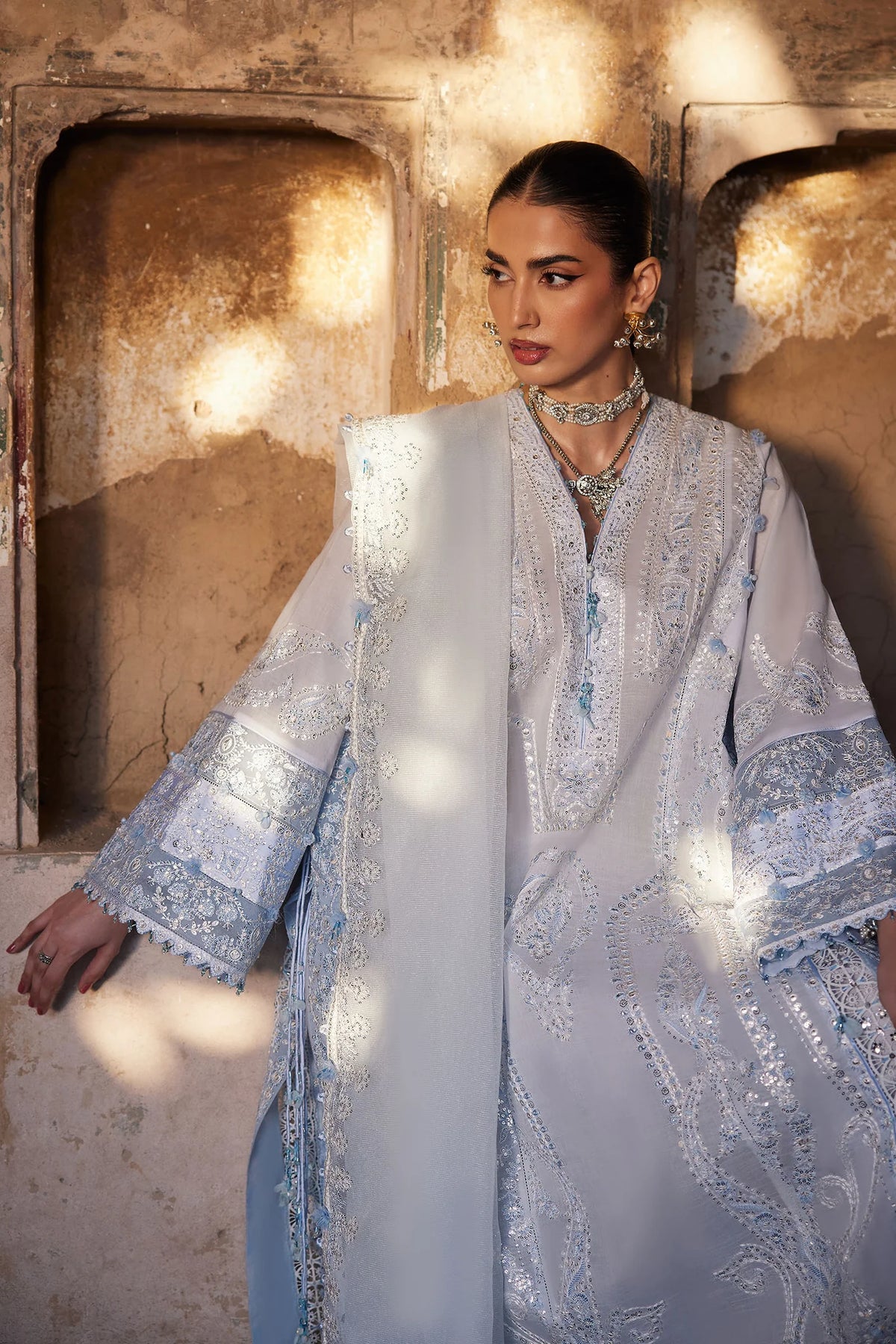 ROUHAAN (EL26-04 A) - 3 Pc - Unstitched