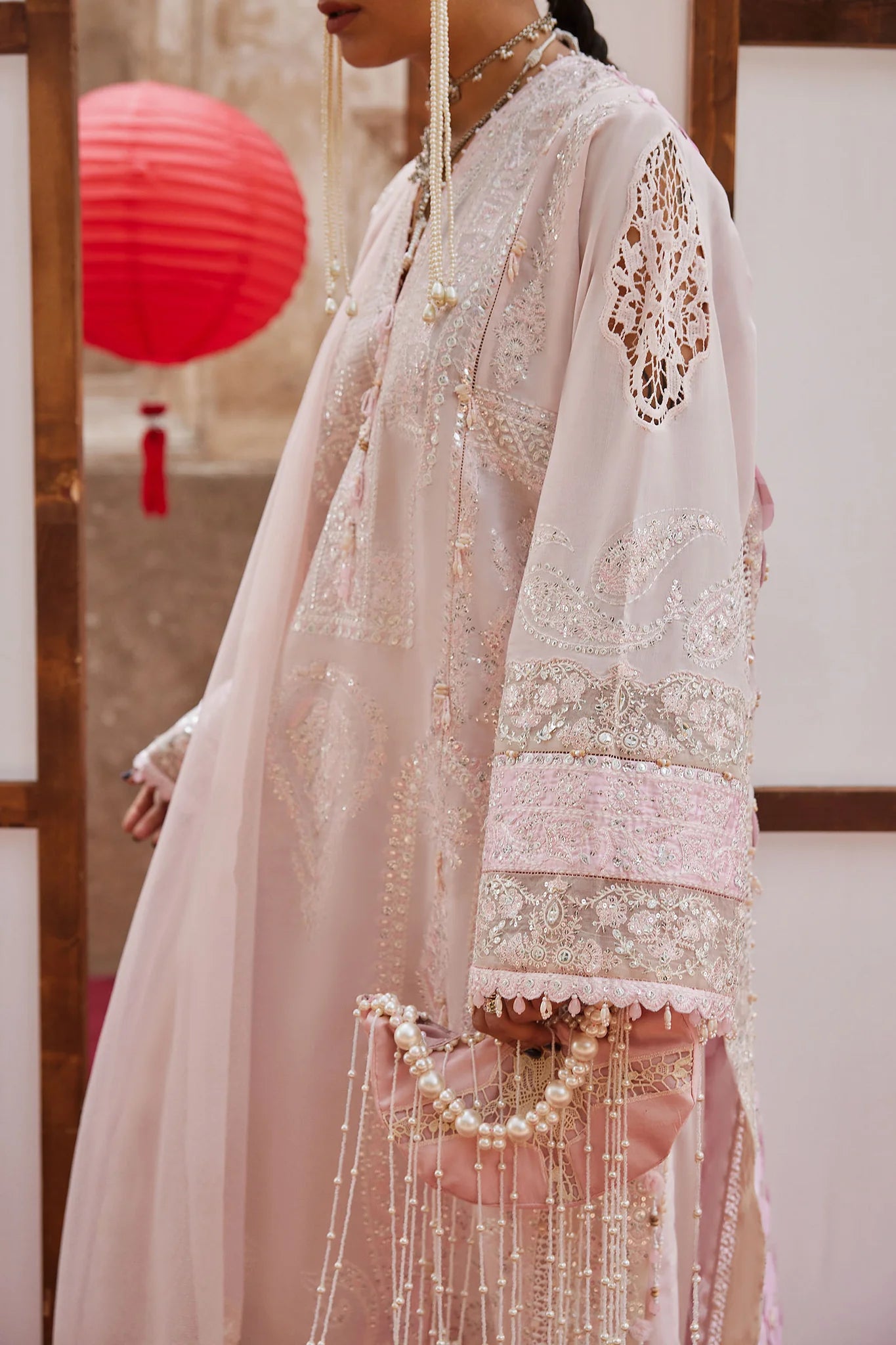 ROUHAAN (EL26-04 B) - 3 Pc - Unstitched