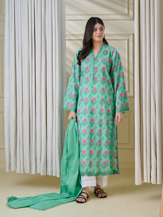 2 Piece - Pure Printed Cambric Suit S110103