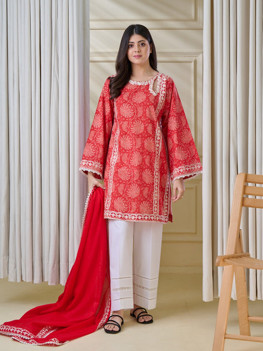 2 Piece - Pure Embroidered Cambric Suit S110108