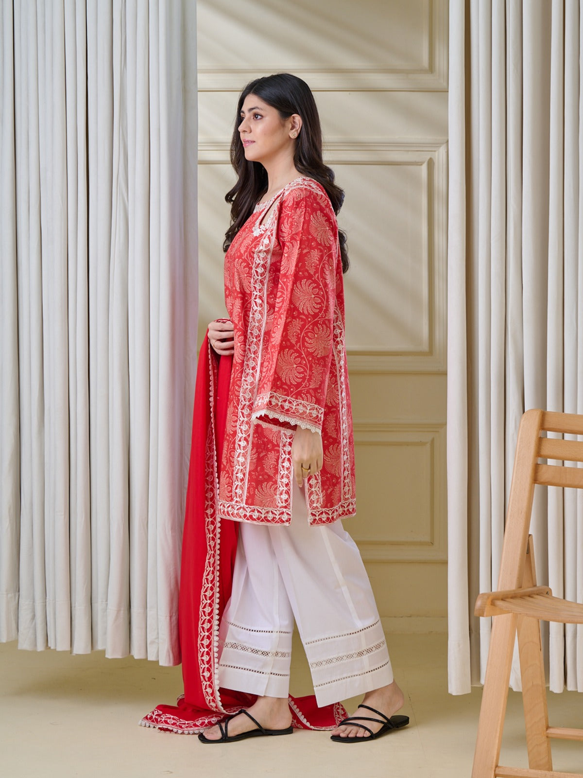 2 Piece - Pure Embroidered Cambric Suit S110108