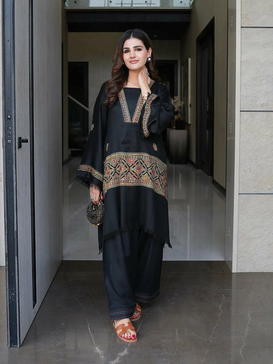 Zeya- Heritage Embroidered Winter Coord