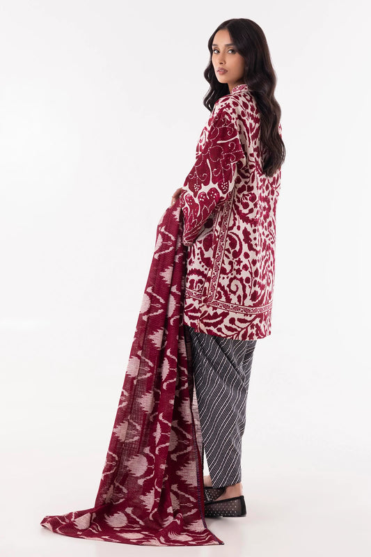 Stitched Multi Printed Shirt + Shalwar + Dupatta