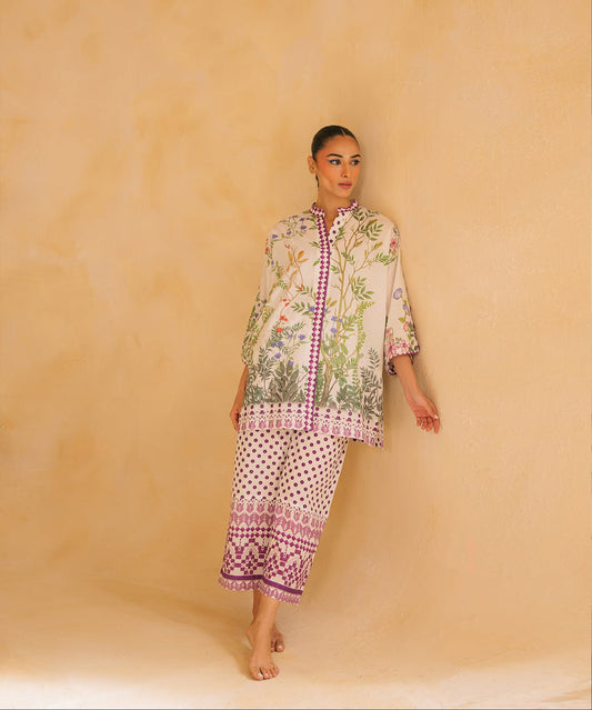 Lawn Pret Ramadan Edit '25 - Seaside Violet Matching Set