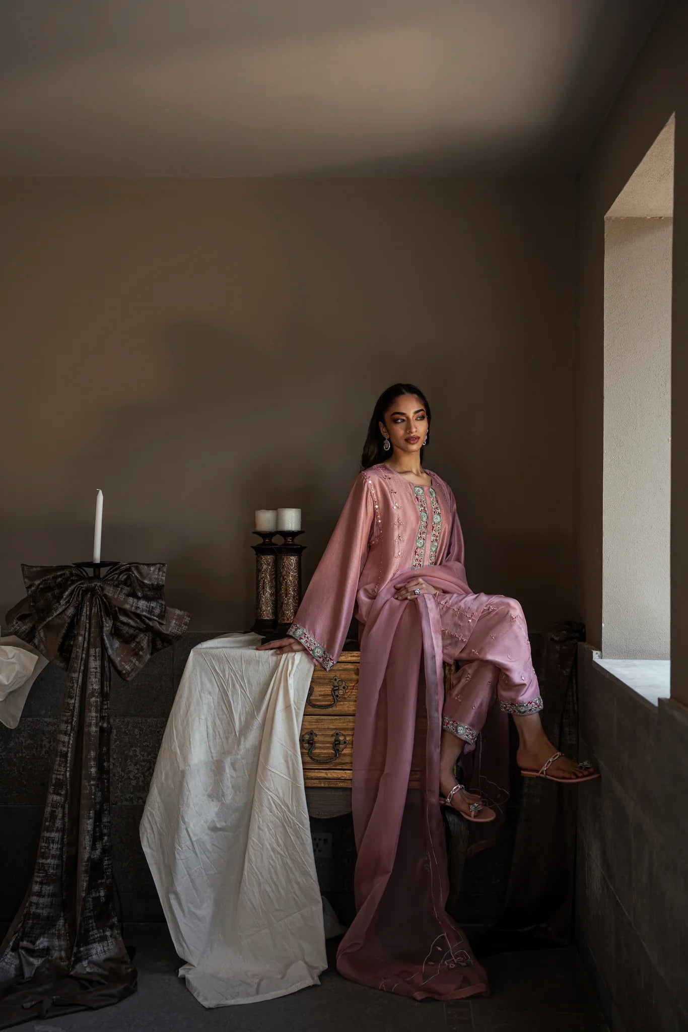 Semi formals Luxury'25 - Azura set in tea pink