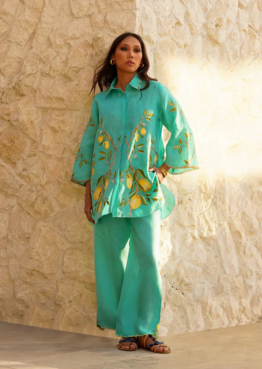 Drop 2- Camila Turquoise Co-Ord Set